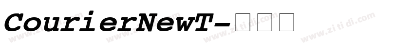 Courier New T字体转换